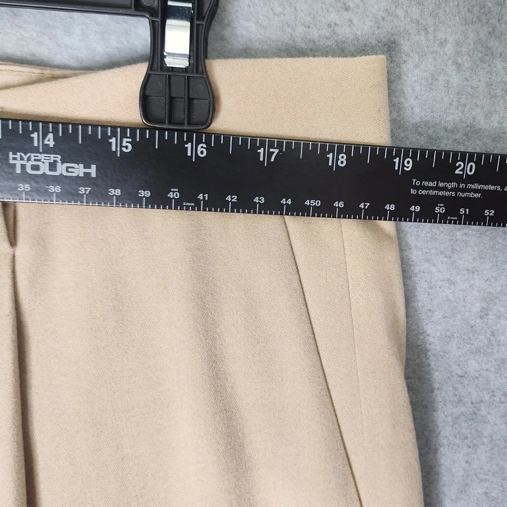 Banana Republic Brushed Pleated Pants Mens 36x30 Tan Wool Blend Dress Slacks